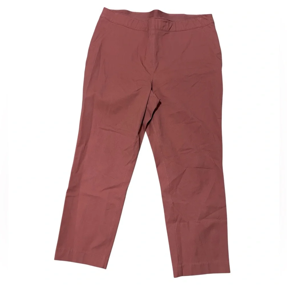 SPANX Polished Ankle Slim Terracotta Pants Career Stretch Pant Legging Size Xl - Picture 3 of 6